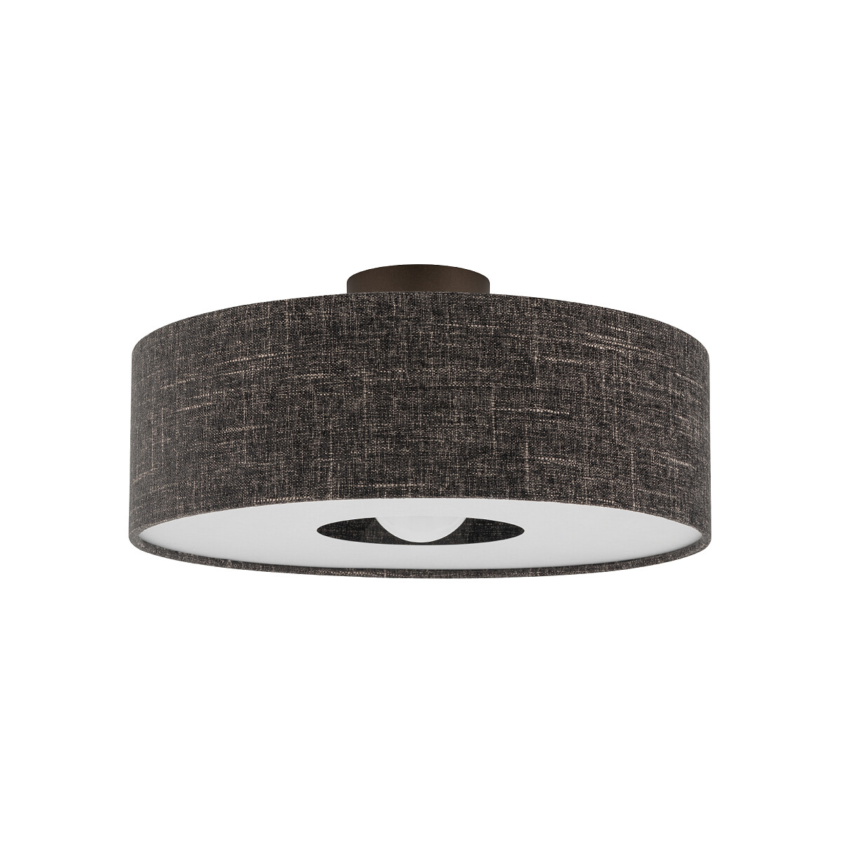 Plafon AMARELA M 1xE27 - czarny/brązowy