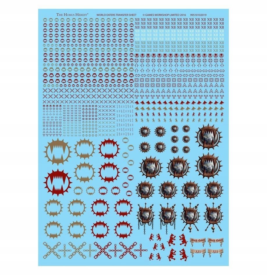 FW World Eaters MK2 Transfer Sheet