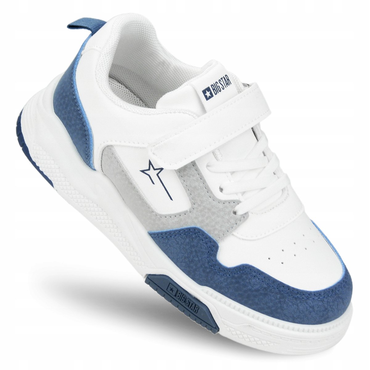 Buty dziecięce sportowe na lato BIG STAR lekkie na RZEPY RR374053 białe 34