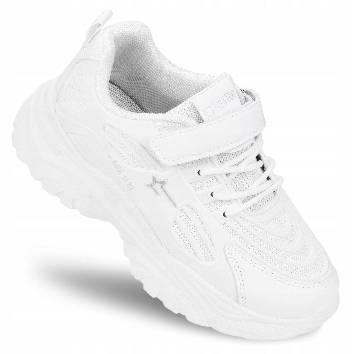 Buty dziecięce sportowe na lato BIG STAR lekkie na RZEPY RR374039 białe 33