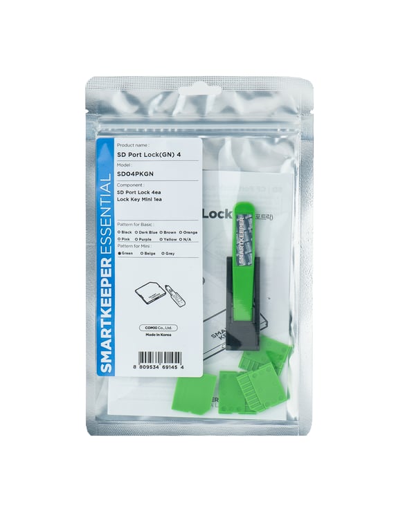 Smartkeeper SD04PKGN SD card Zielony Plastik 1 szt.