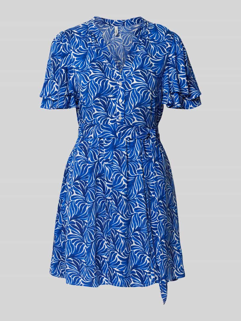 Sukienka mini taliowana z wiązanym paskiem model ‘NOVA’