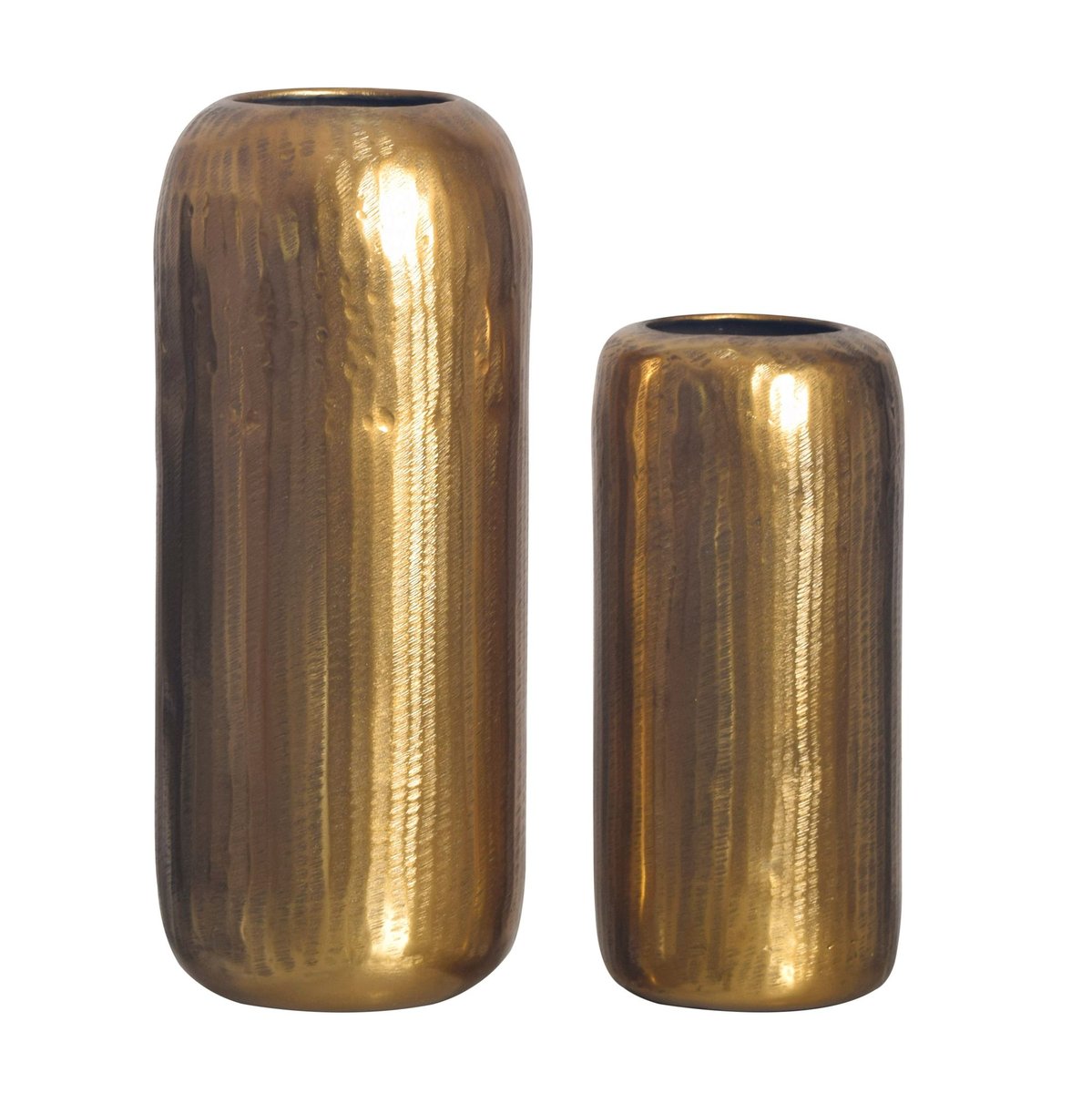 Wazon Dekoracyjny 2 szt. Aluminium Cylinder Wazon Nowoczesny Okrągły