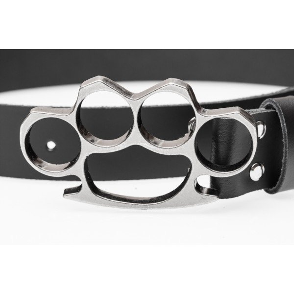 pas FINGER skóra naturalna -S