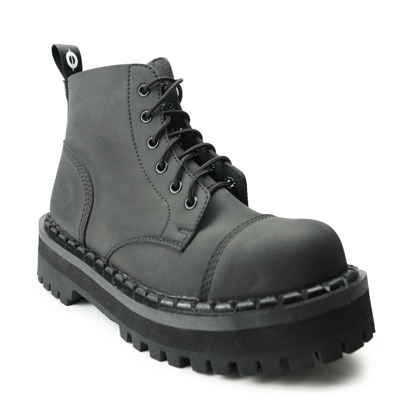 glany ALTERCORE czarne 6-dziurkowe (656 VEGAN NUBUCK BLACK)-37
