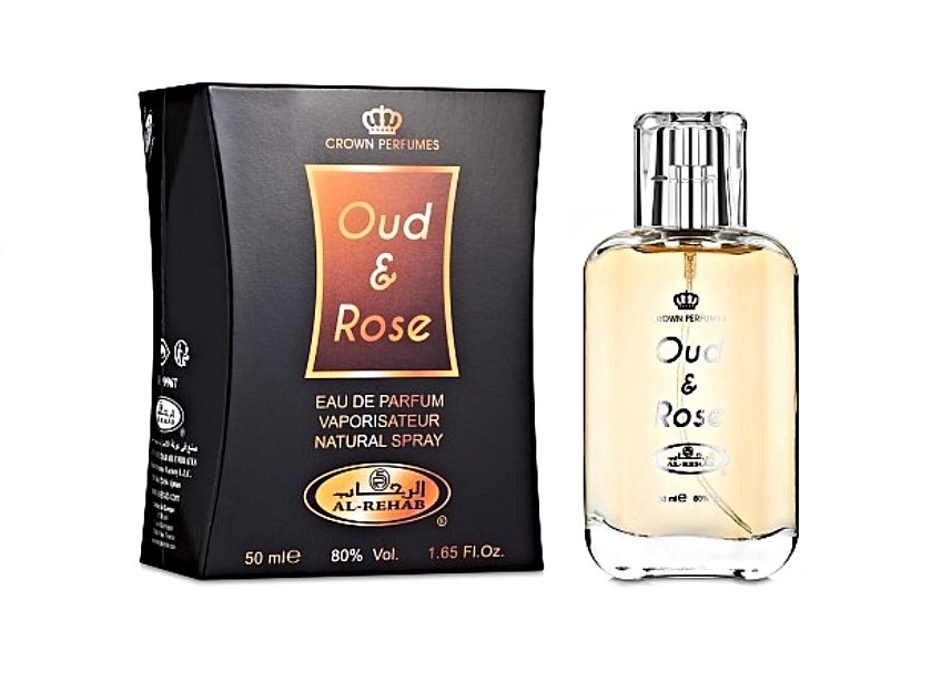 Al-Rehab, Oud & Rose, woda perfumowana, 50 ml