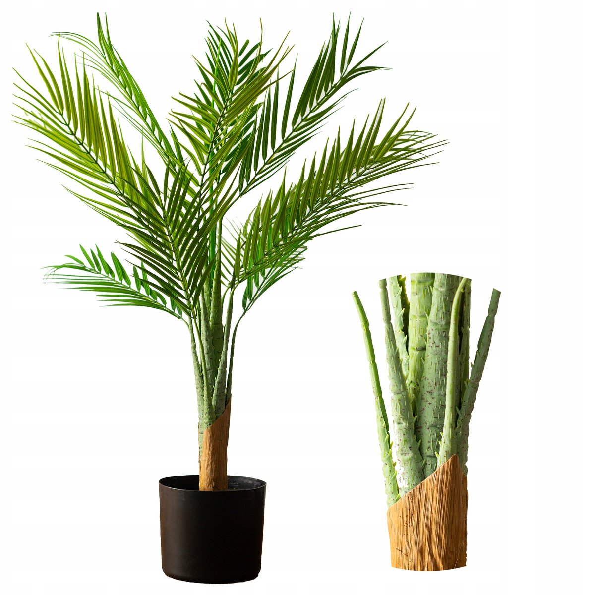 SZTUCZNA PALMA 80cm AREKA w doniczce jak żywa realistyczna wysoka drzewko