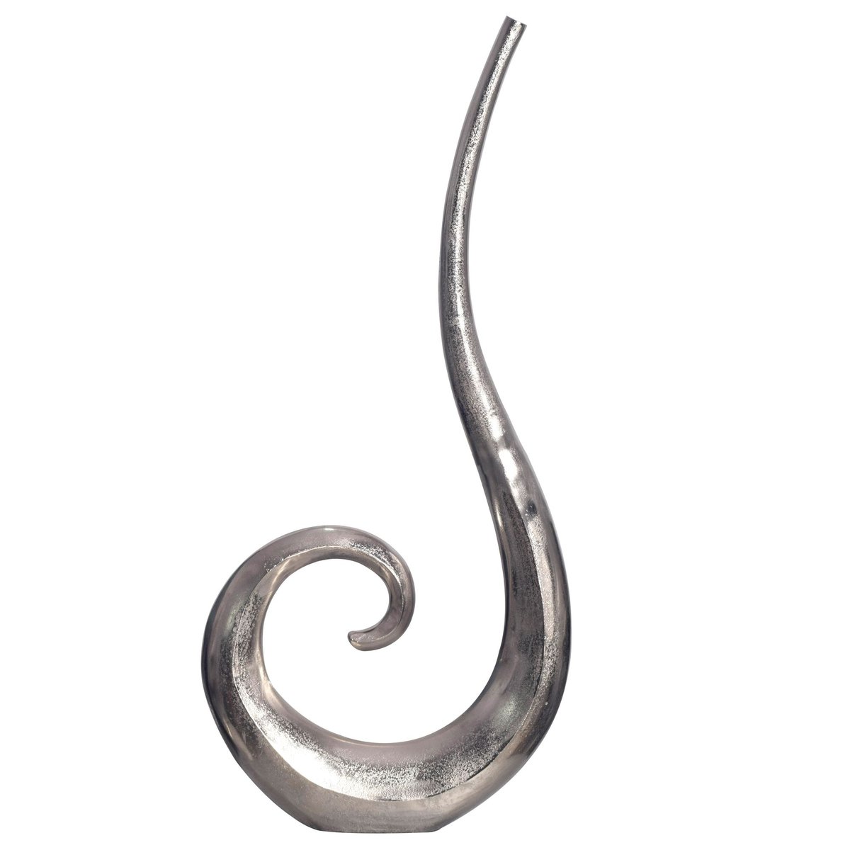 Wazon Podłogowy XXL 100 cm Aluminium Spiralny Nowoczesny Metalowy