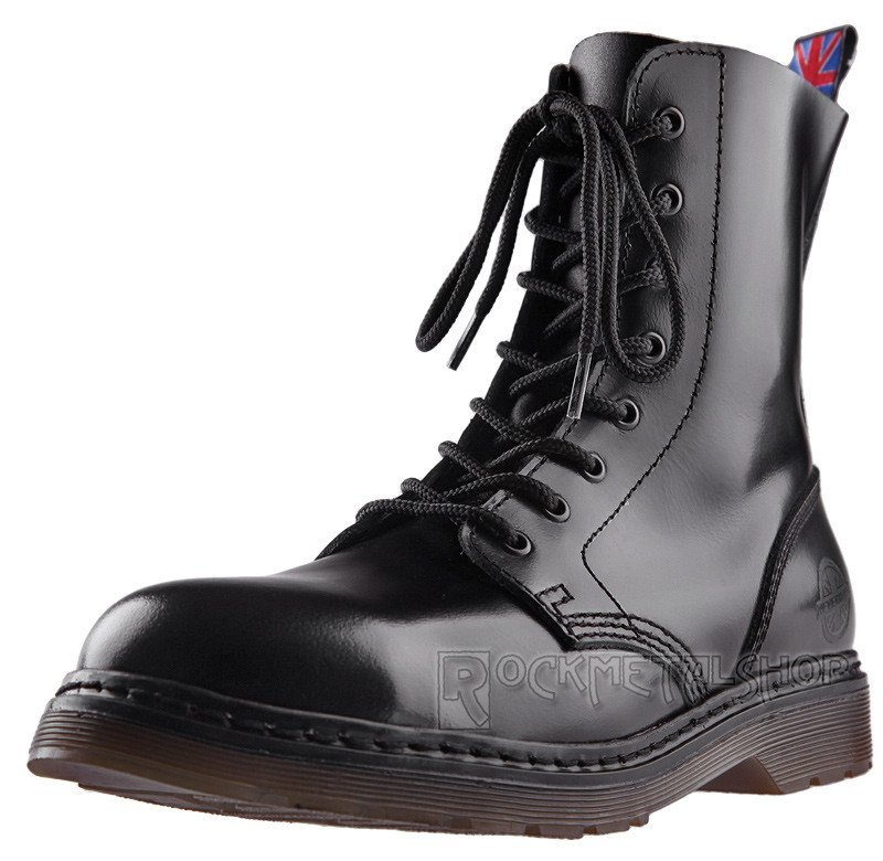glany NEVERMIND - CZARNE (8 dziurek) polerowane -38