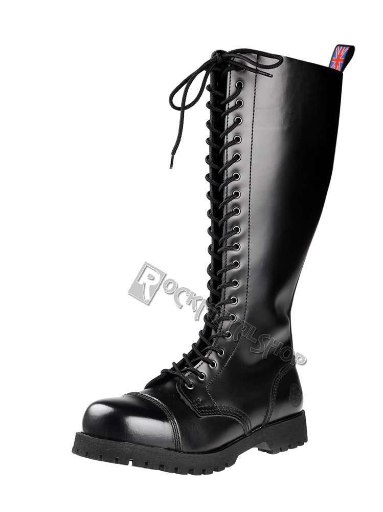 glany NEVERMIND - CZARNE (20 dziurek) polerowane-40