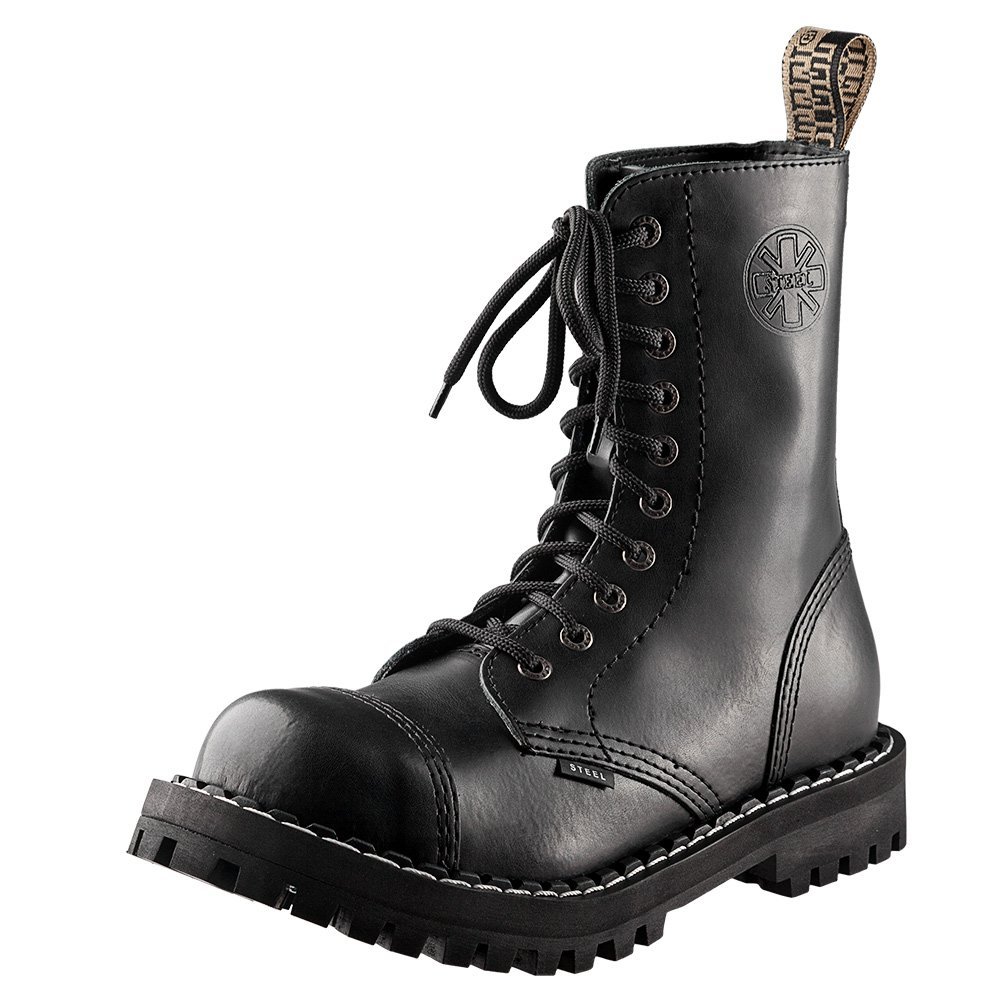 glany STEEL - BLACK (10 dziurek) ocieplane OC (polar)-44