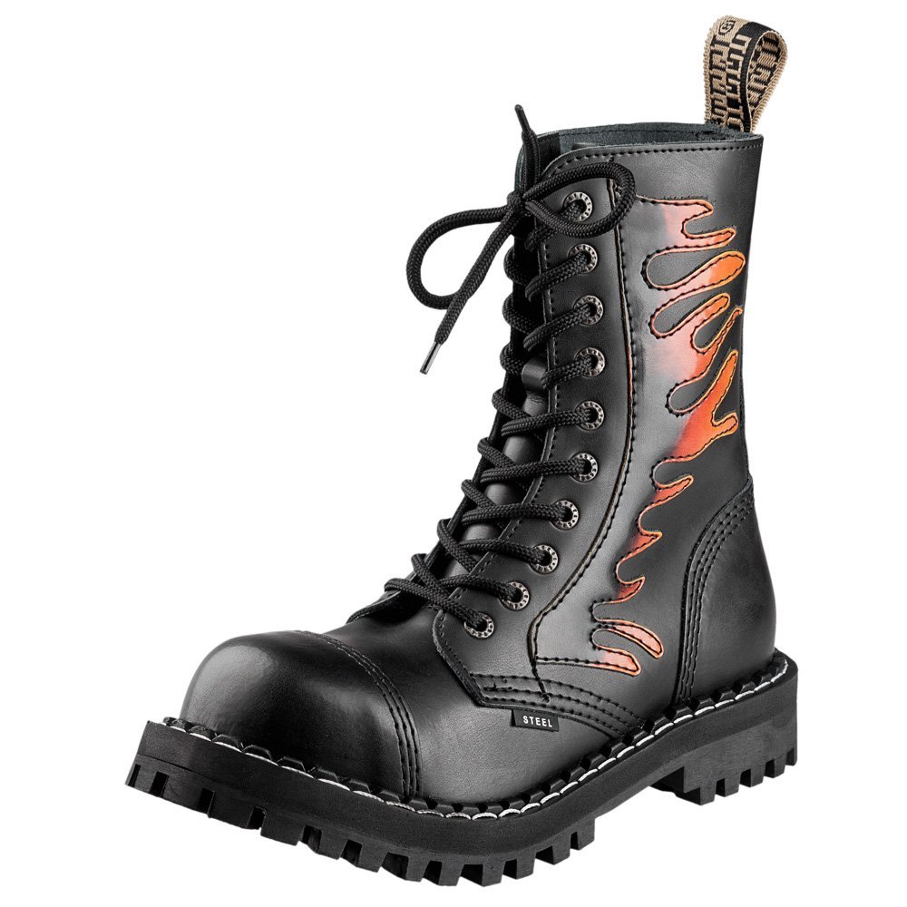 glany STEEL - FLAMES (10-dziurkowe)-44