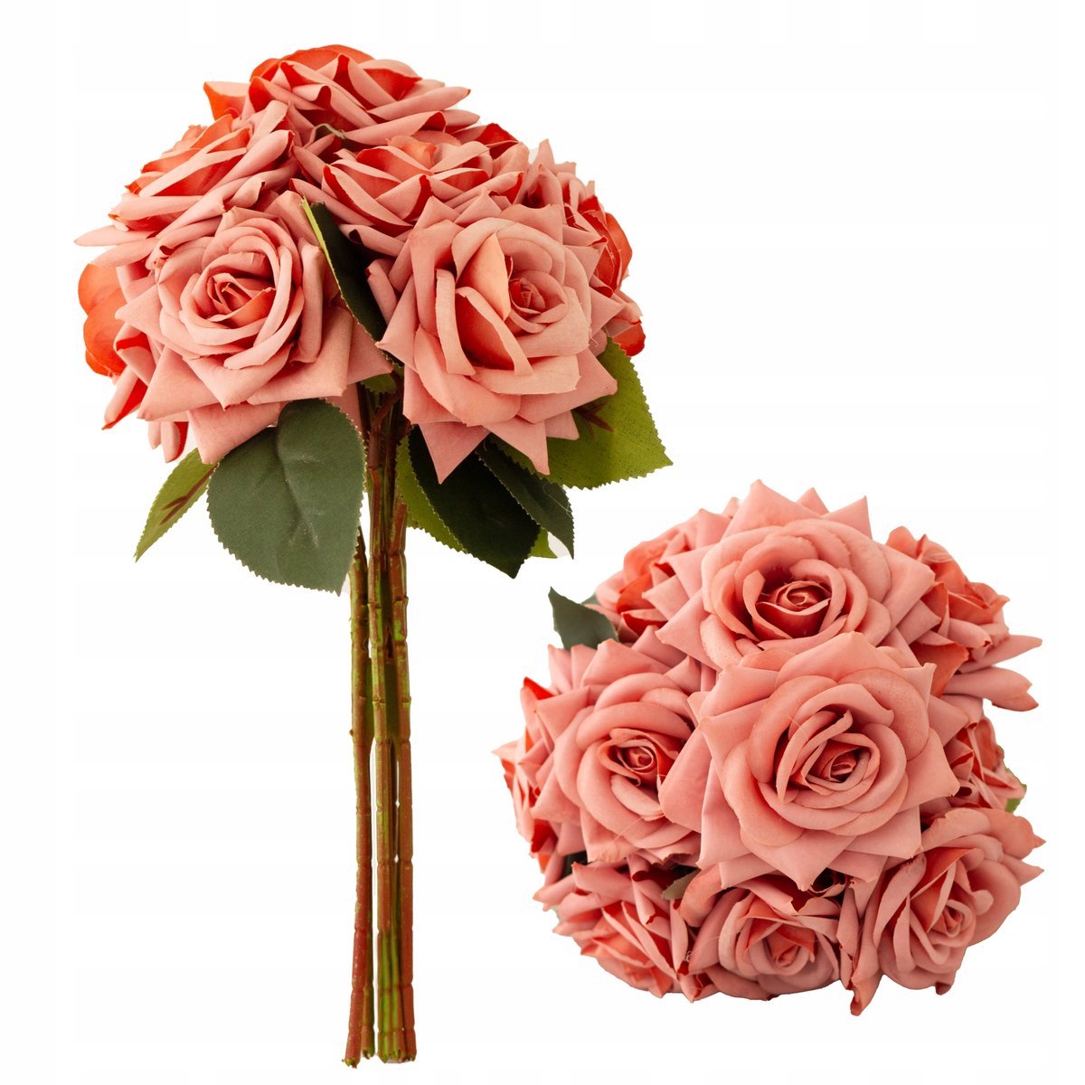 SZTUCZNE KWIATY RÓŻE gałązki jak żywe bukiet do salonu na pomnik prezent