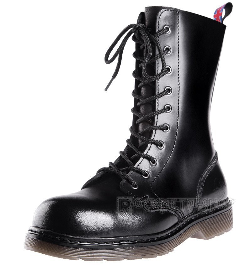 glany NEVERMIND - CZARNE (10 dziurek) polerowane-36