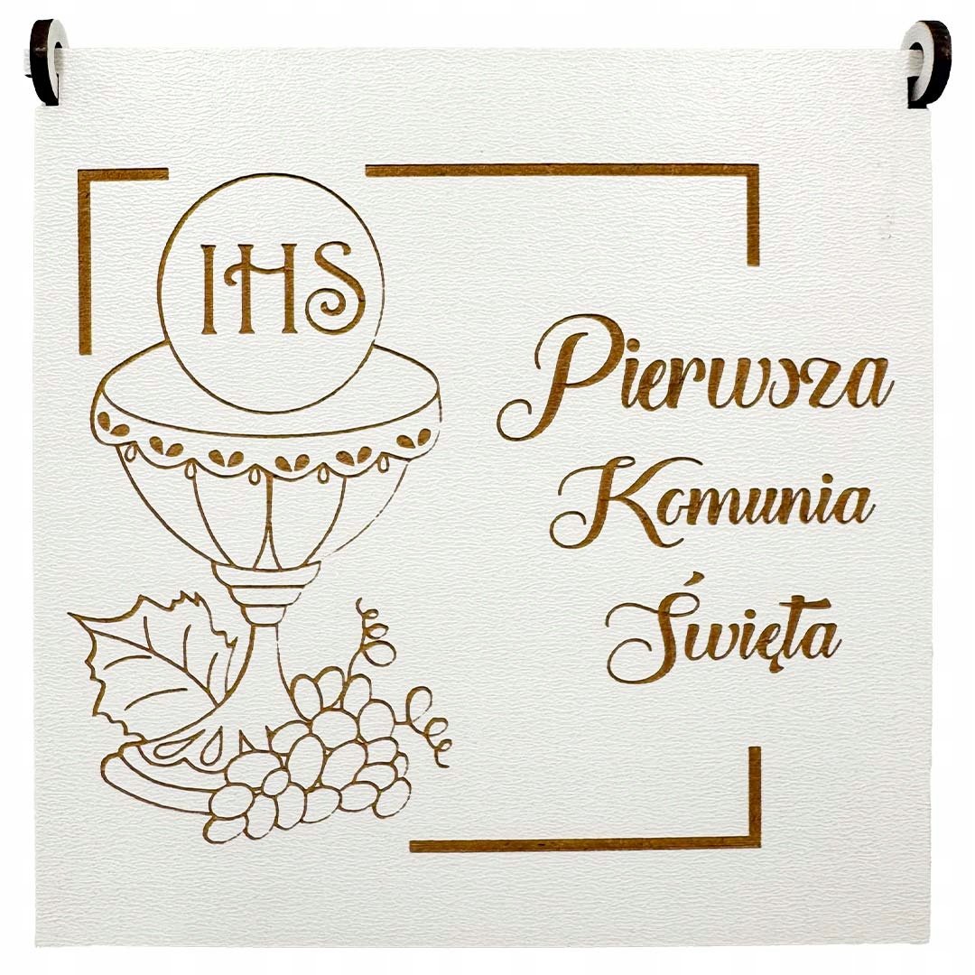 PAMIĄTKA PIERWSZEJ KOMUNII ŚWIĘTEJ PUDEŁKO SZKATUŁKA PREZENT NA KOMUNIĘ