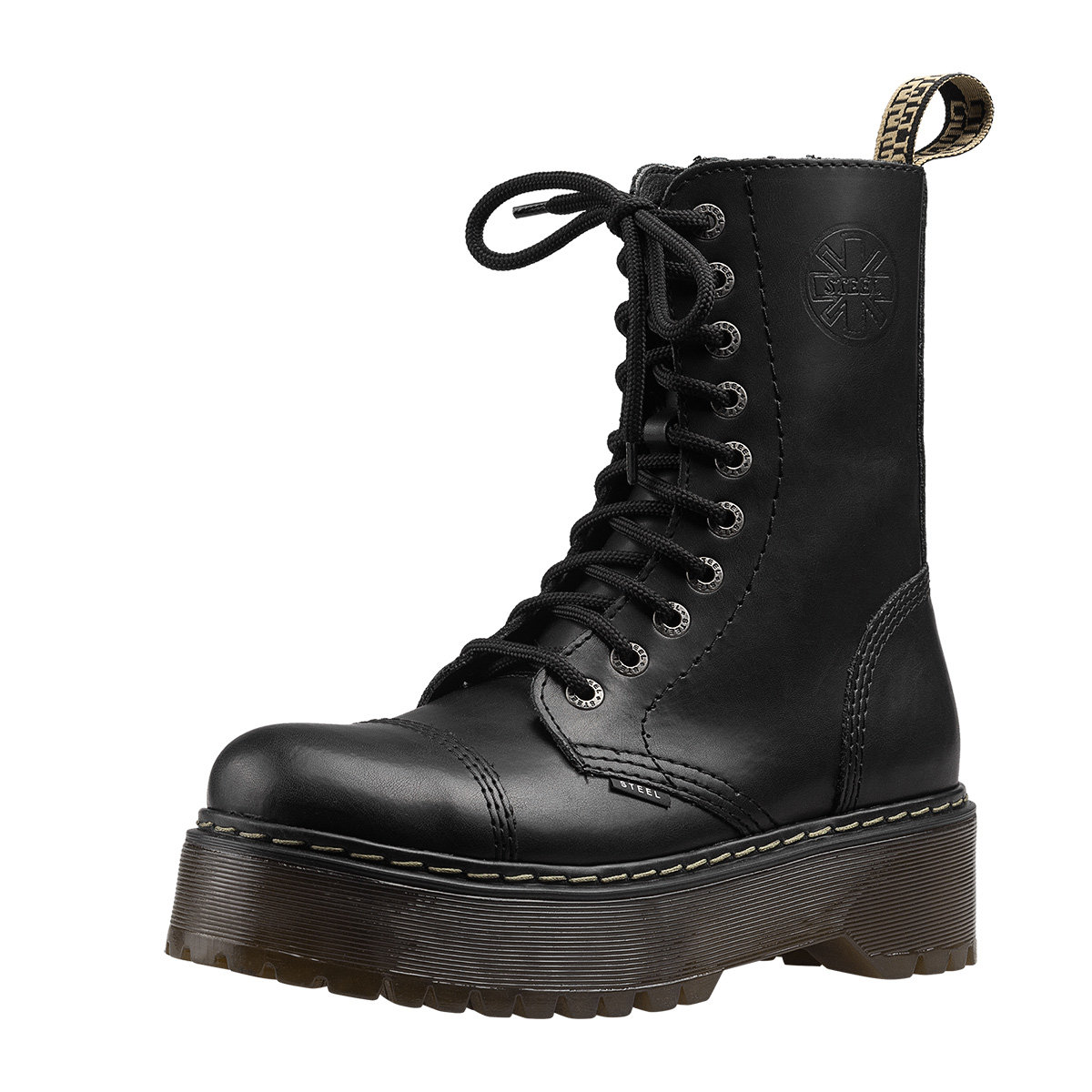 glany STEEL - BLACK (10-dziurkowe) ALESSIA-36