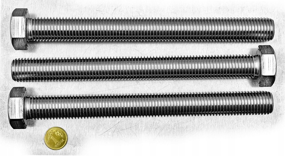 M16x160 ŚRUBA SZEŚCIOKĄTNA NIERDZEWNA A2 933 (1)