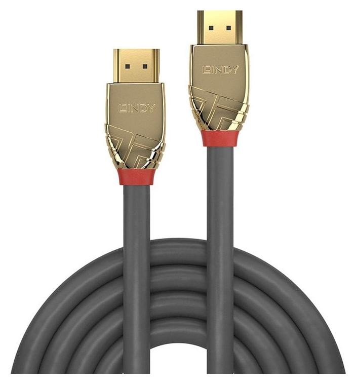 Lindy HDMI 2.1 Ultra High Speed M/M 1m szary/gold