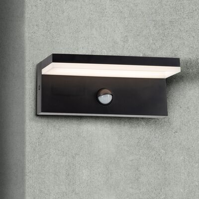 Kinkiet zewnętrzny LED TESA Q PIR 4000 K czarny POLUX