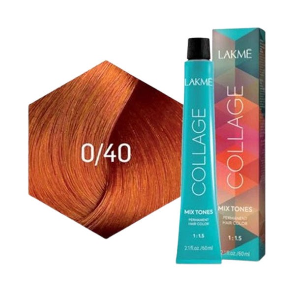 Lakme Collage Mix Tones, farba trwale kryjąca włosy, 0/40, 60ml