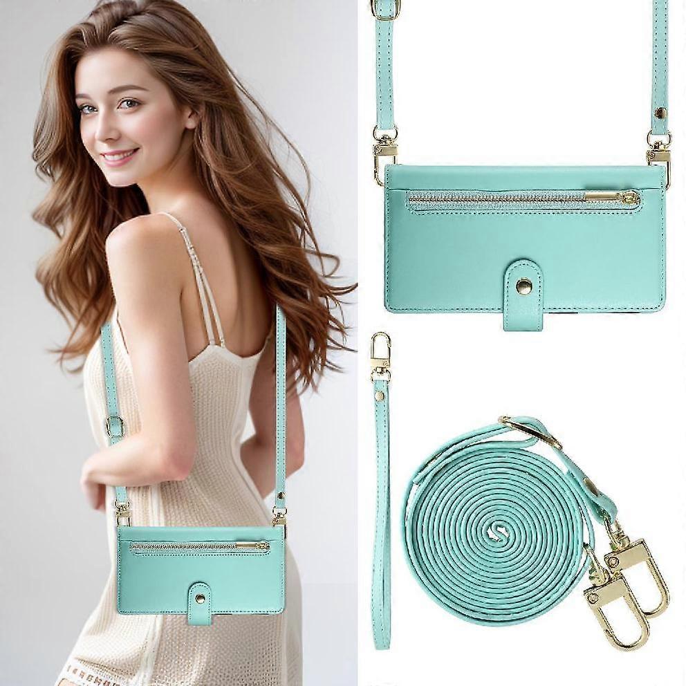 Foxdock Etui z klapką do Xiaomi Redmi Note 12S 4G Crossbody Strap Stand Portfel biznesowy Wielofunkcyjny Zielony