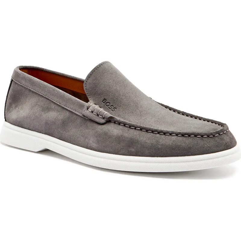 BOSS BLACK Skórzane loafersy Sienne