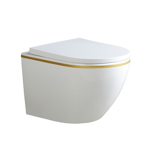 Hydrosan Miska wc złoty rant wisząca Rimless 4.0 PEAK-WH-GL-RIM-02