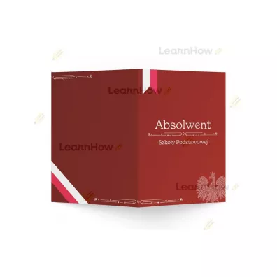LearnHow Teczka na świadectwo absolwenta SP 5 szt.