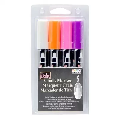Marvy Markery kredowe Bistro Chalk 4 kolory