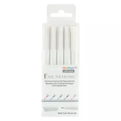 Cienkopisy graficzne z końcówką pędzelkowatą