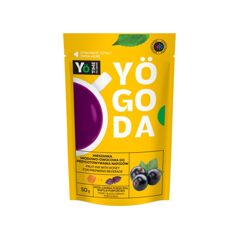 Mieszanka miodowo-owocowa z czarną porzeczką do rozpuszczania w wodzie