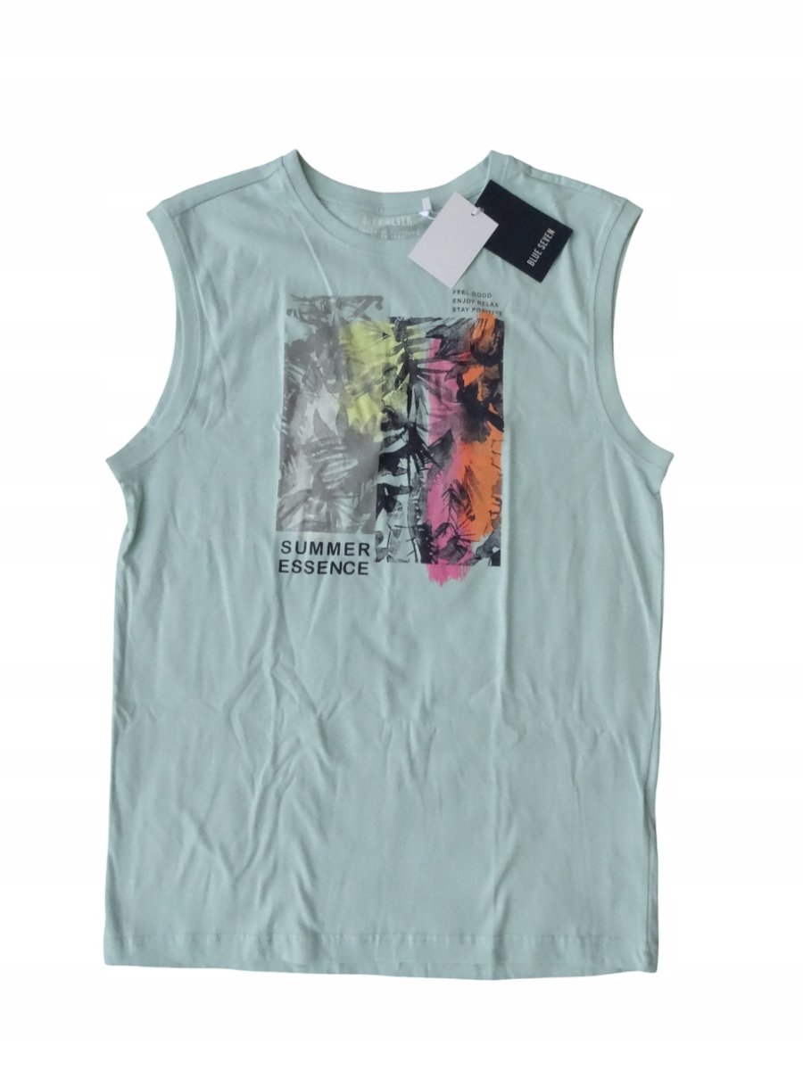 T-shirt BLUE SEVEN koszulka bez rękawów, Bawełna, M