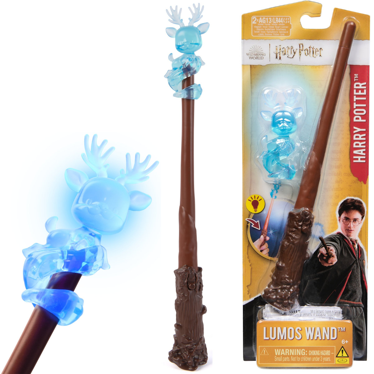 Harry Potter Różdżka Magiczna Patronus Z Przyciskiem Lumos Wand Światło 20 Cm