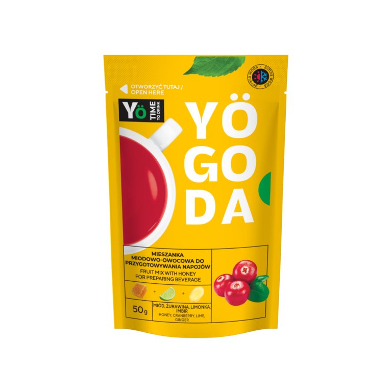 Mieszanka miodowo-owocowa z żurawiną 50g do rozpuszczania w wodzie