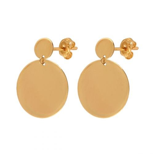 Złote Kolczyki 585 Na Sztyft 2.00 gr Rodium