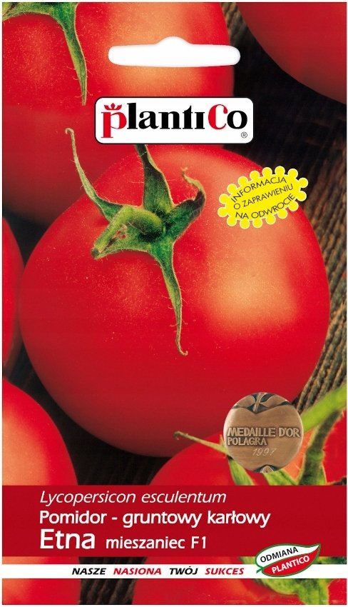 NASIONA Pomidor Gruntowy Karłowy Etna Mieszaniec F1 0,5g PLANTICO 405509