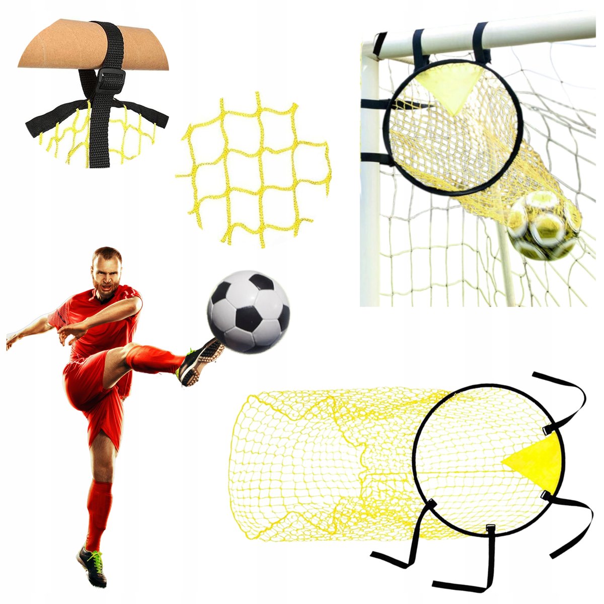 SIATKA CELNOŚCI TRENINGOWA NAROŻNA TRENAŻER DO CELOWANIA DO PIŁKI NOŻNEJ