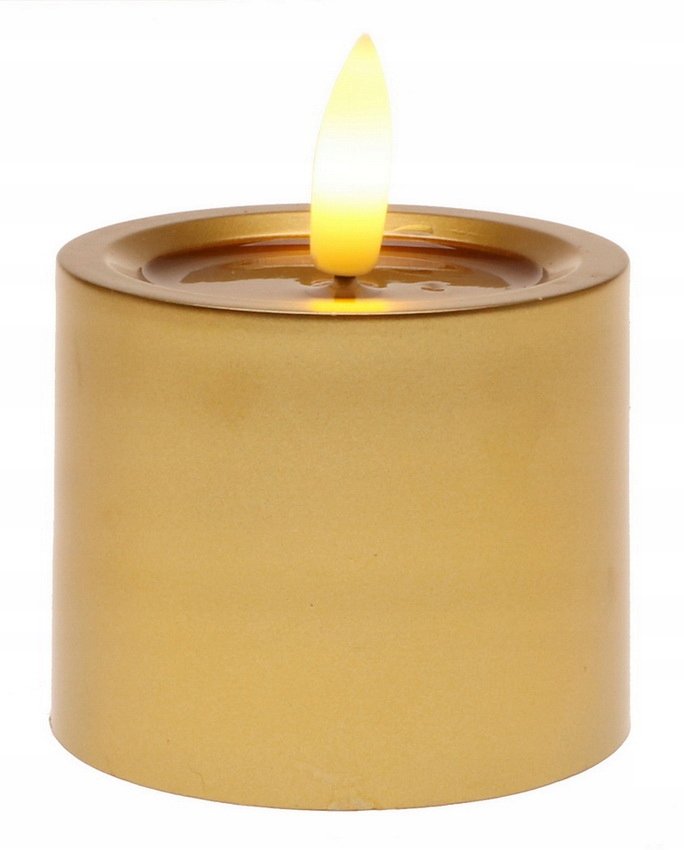 ŚWIECA LED 8cm Na Baterie Wkład do ZNICZA Efekt PŁOMIENIA Świeczka 8800