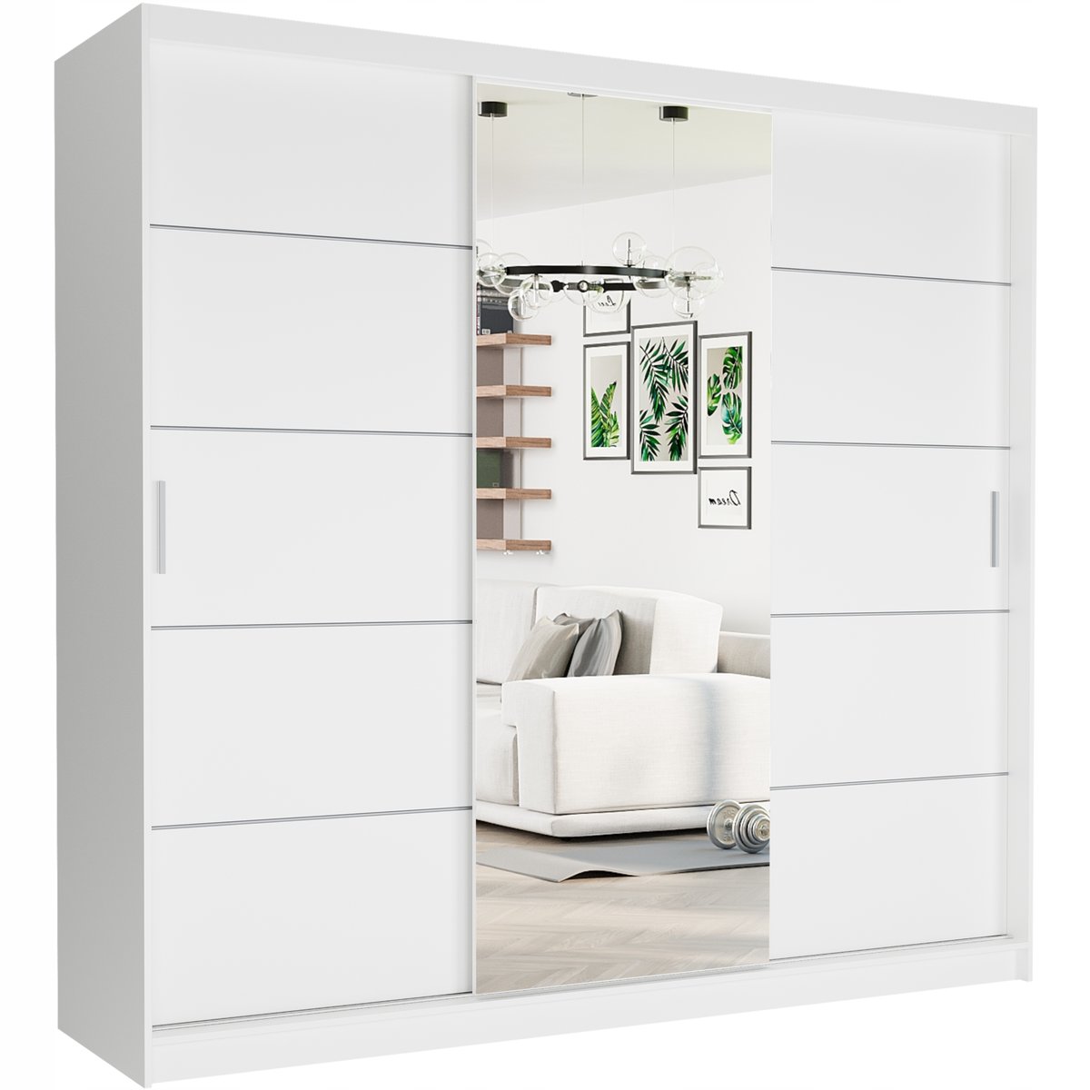 Szafa przesuwna Selvio I 233 cm z lustrem