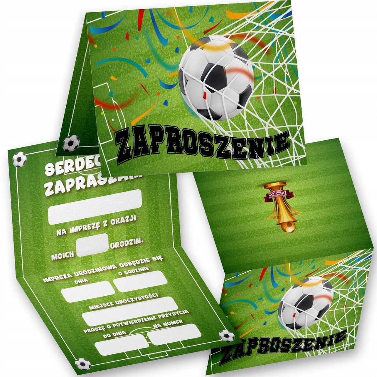 Zaproszenie Urodzinowe Dla Fanów Piłki Nożnej Zaproszenia Na Przyjęcie