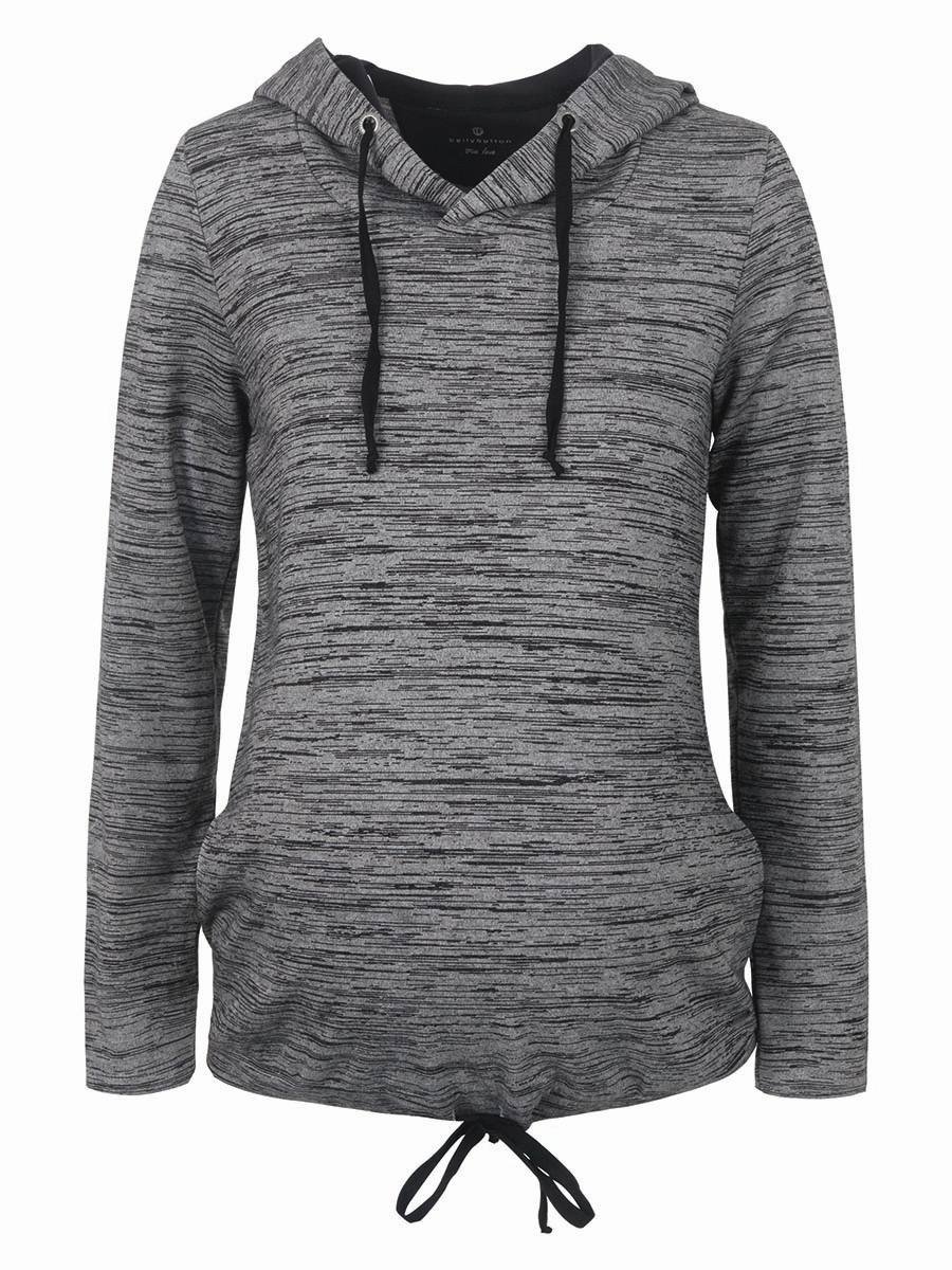 Damska bluza ciążowa z kapturem nierozpinana szara Bellybutton Maternity, r.M