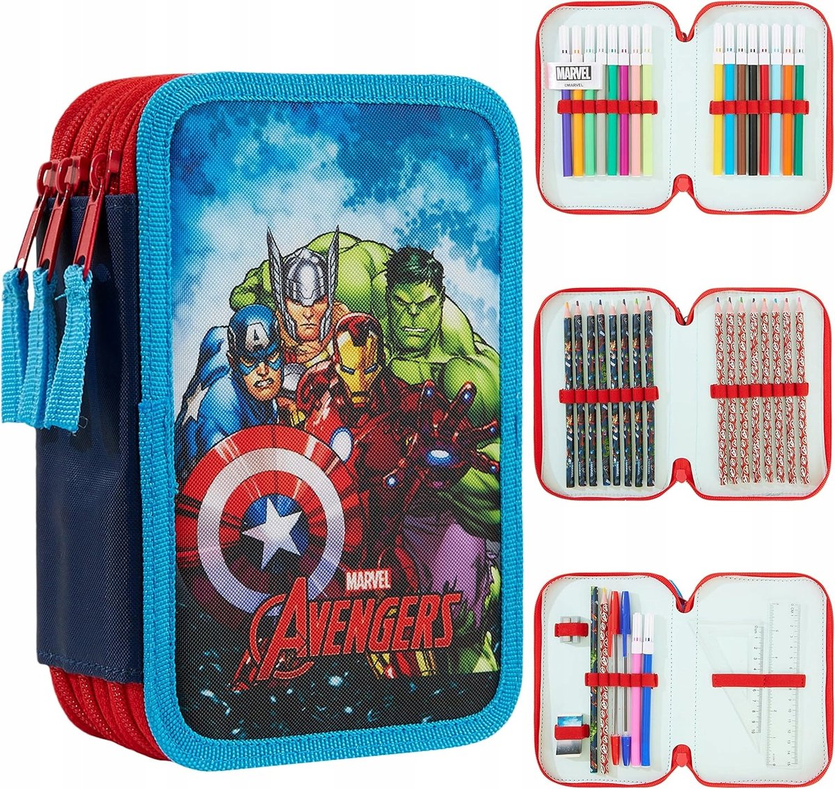 Piórnik Avengers Iron Man Dla Dzieci Kredki Do Kolorowania Prezent Dzieci