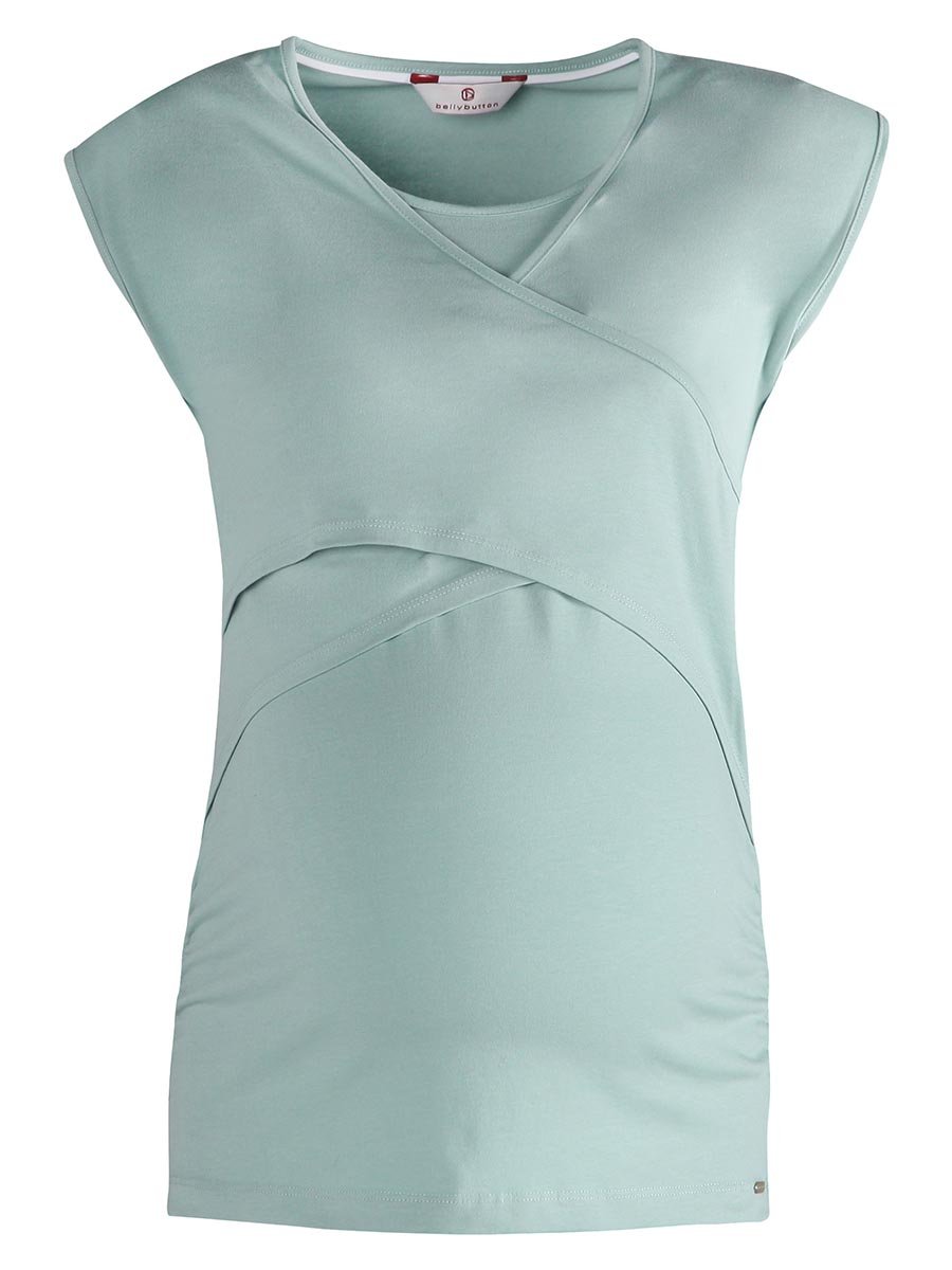 Damska bluzka ciążowa niebieska BellyButton Maternity, r.L