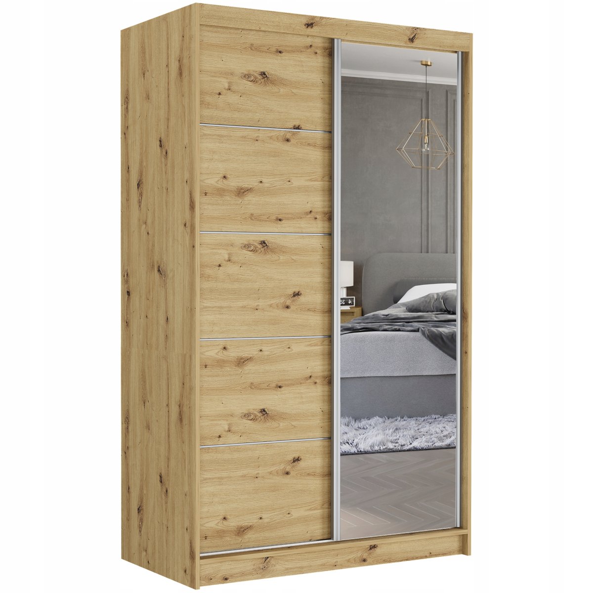 Szafa przesuwna Vega I 120 cm z lustrem