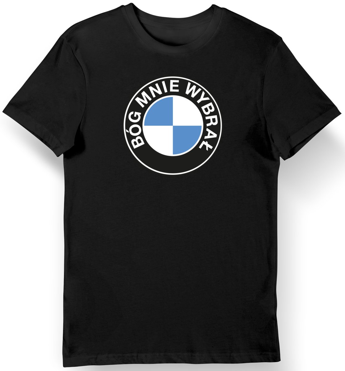 Koszulka męska Bóg Mnie Wybrał BMW czarna L
