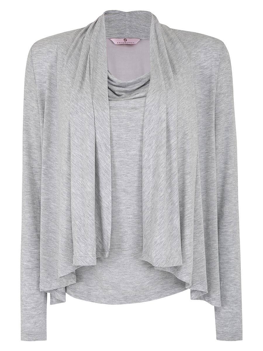 Damska bluzka do karmienia z długim rękawem BellyButton, r.XL