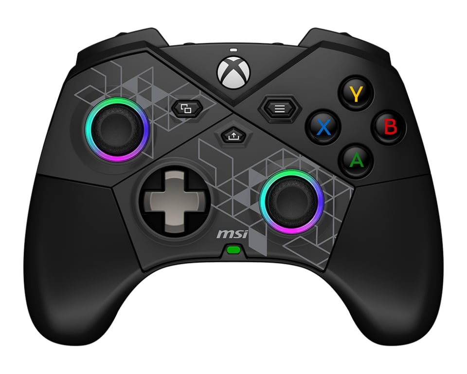 MSI FORCE PRO W CONTROLLER Czarny USB 2.0 Gamepad Analogowa/Cyfrowa Android, PC, Xbox One S, Xbox One X, Xbox Series S, Xbox Series X