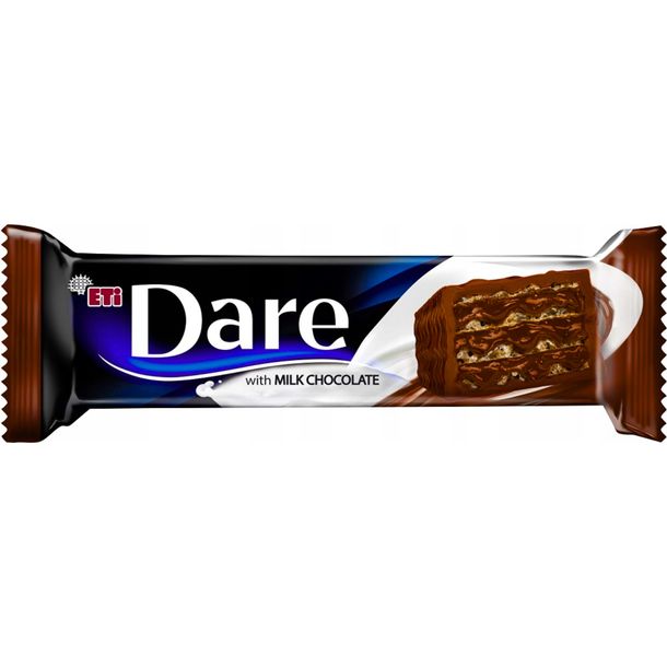 Dare Wafel oblewany czekoladą mleczną przekładany kremem z orzechów laskowych 50 g