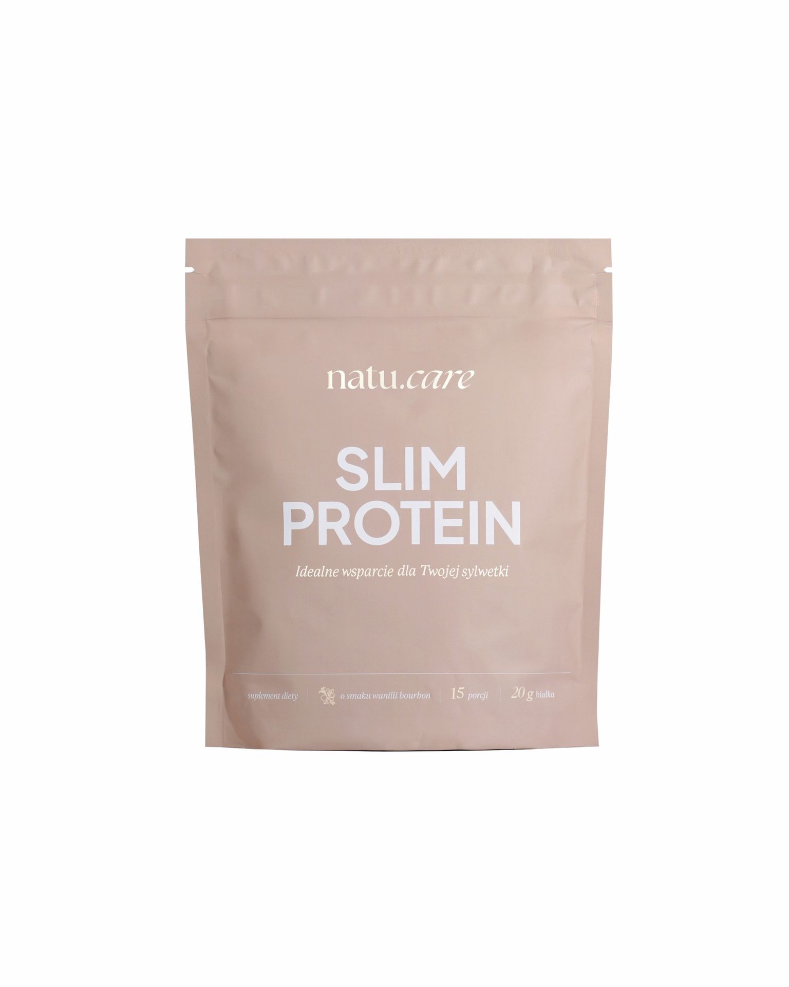 Natu Care Slim Protein Suplement Diety Kształtujący Sylwetkę o Smaku Wanilii Bourbon