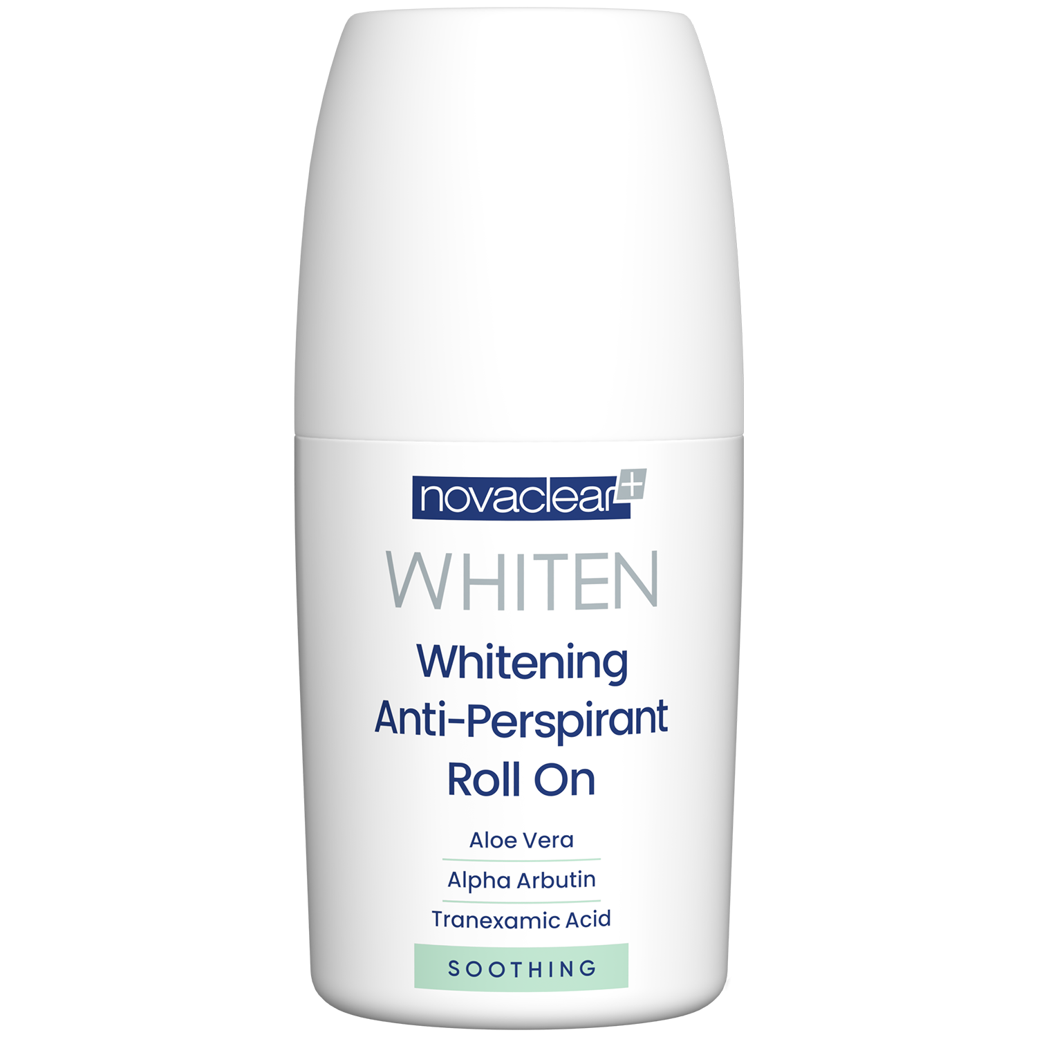 Novaclear Whiten Whitening Soothing, łagodzący antyperspirant w kulce, 50 ml